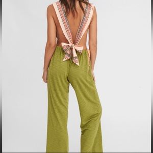 Pitusa Campesino Aztec Green Jumpsuit Sz M